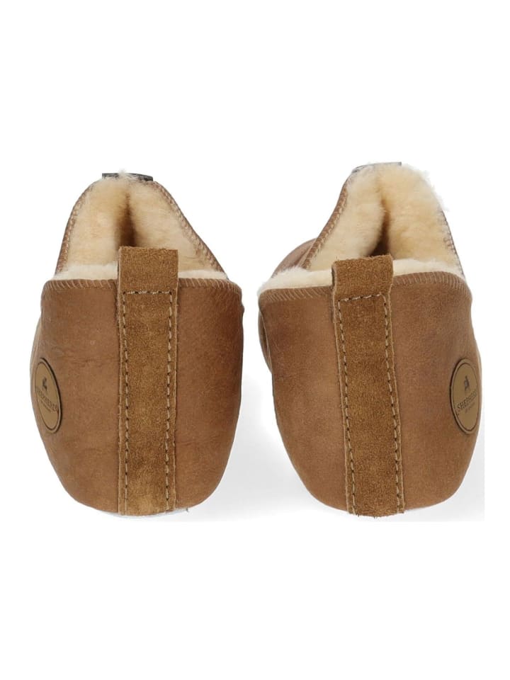 Shepherd Hausschuhe in Cognac günstig kaufen