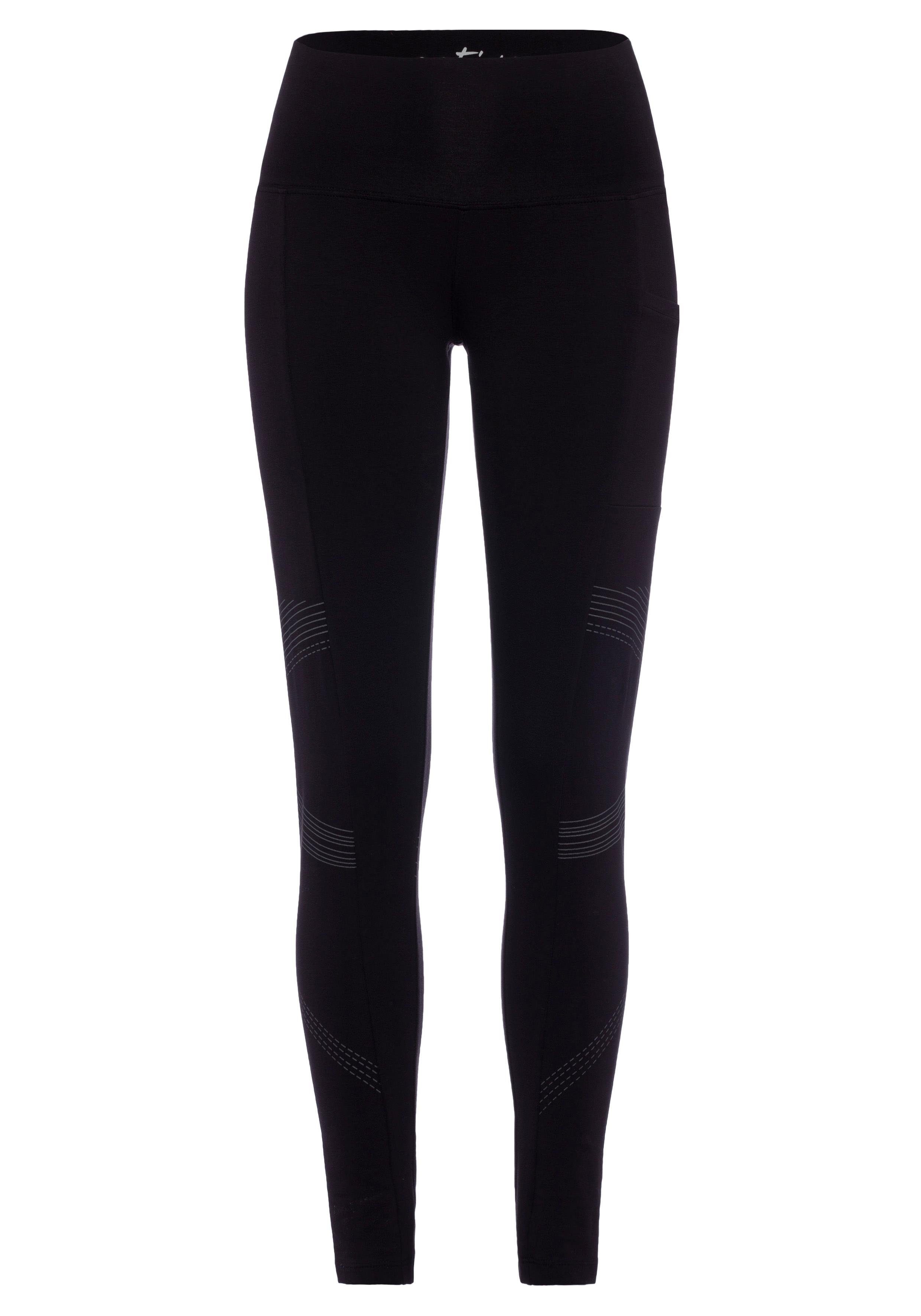 LASCANA ACTIVE Leggings mit optischen Reflektorprint und Handytasche, Loungewear