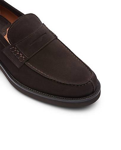 Lottusse Bootsschuh Aus Kalbsveloursleder In Mokka