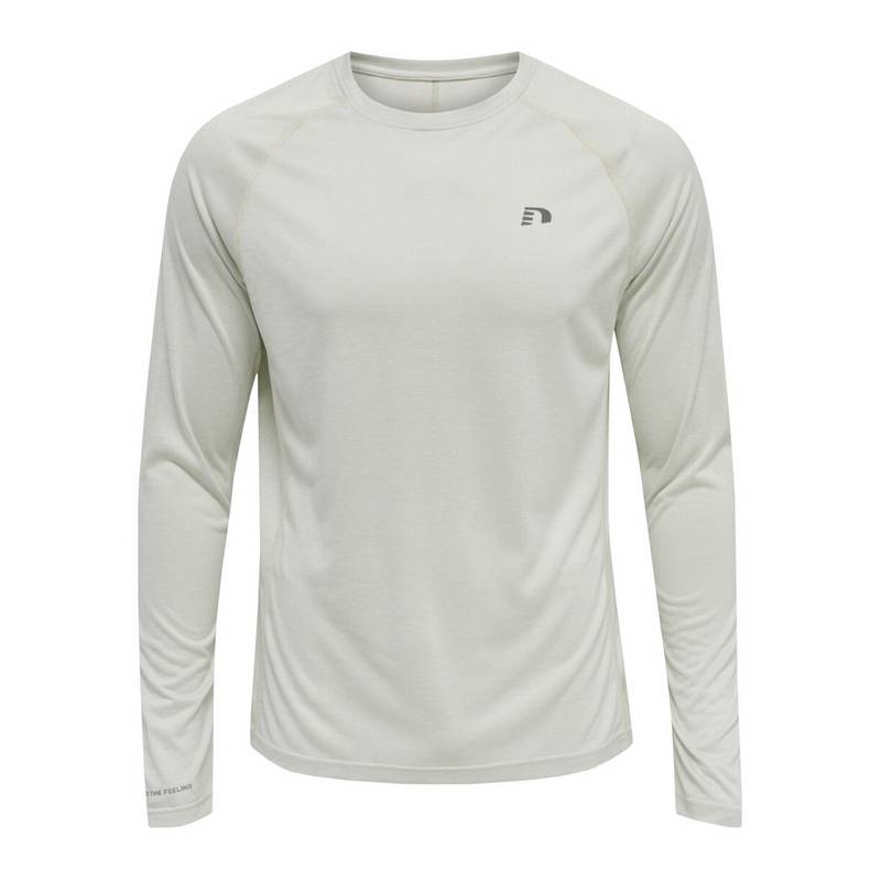Newline Sweatshirt Running Beige Laufshirt Herren