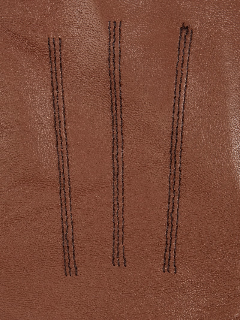 Handschuhe aus Leder in hellbraun
