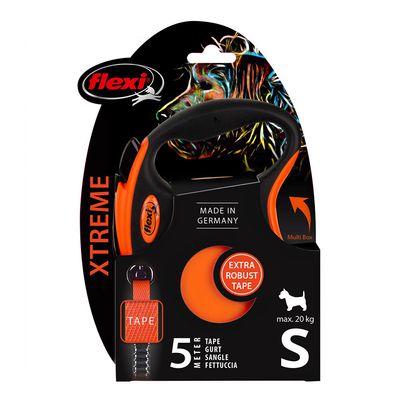flexi Xtreme Gurt-Leine orange, 5 m
