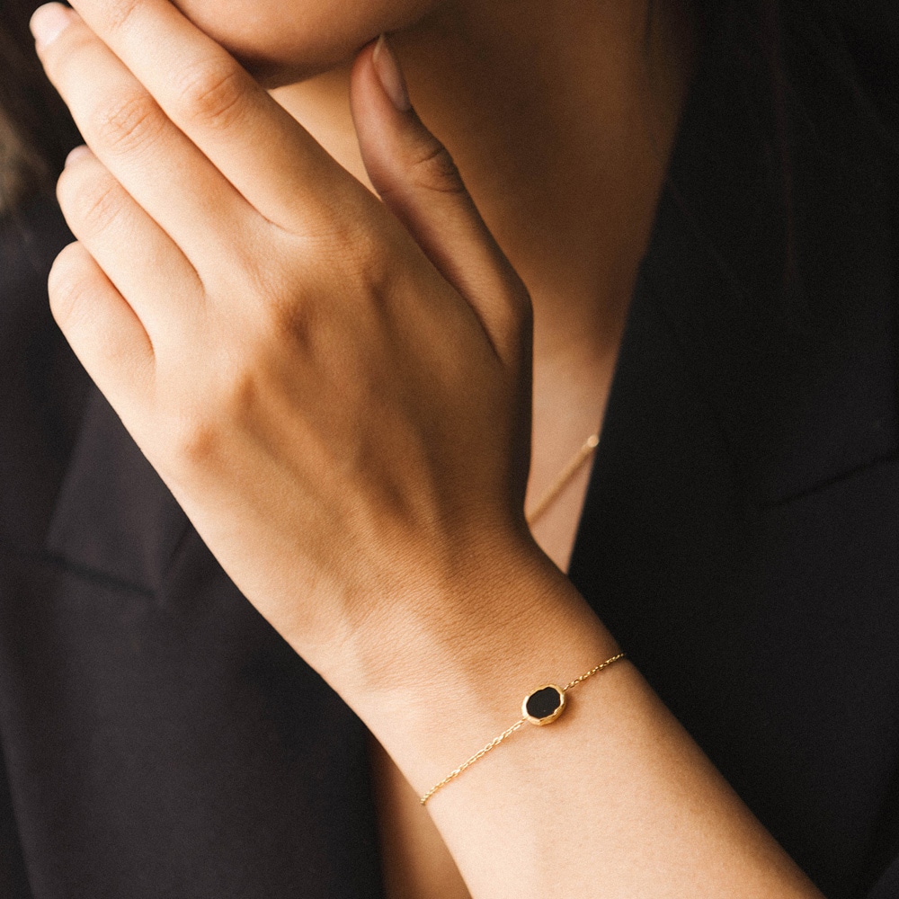 my jolie candle Bougie bracelet onyx Bougie