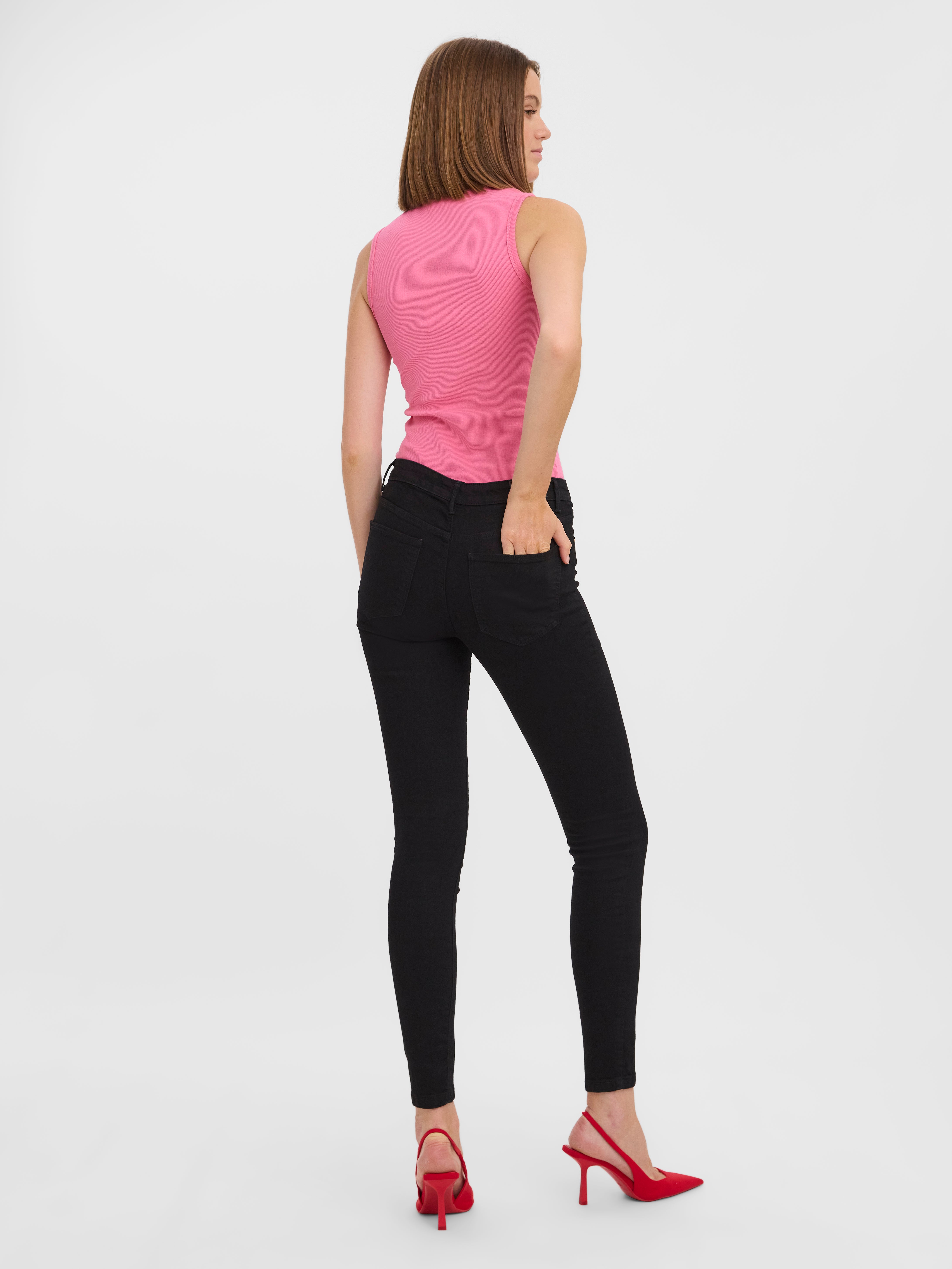 VMLYDIA Niedrige Taille Skinny Fit Jeans