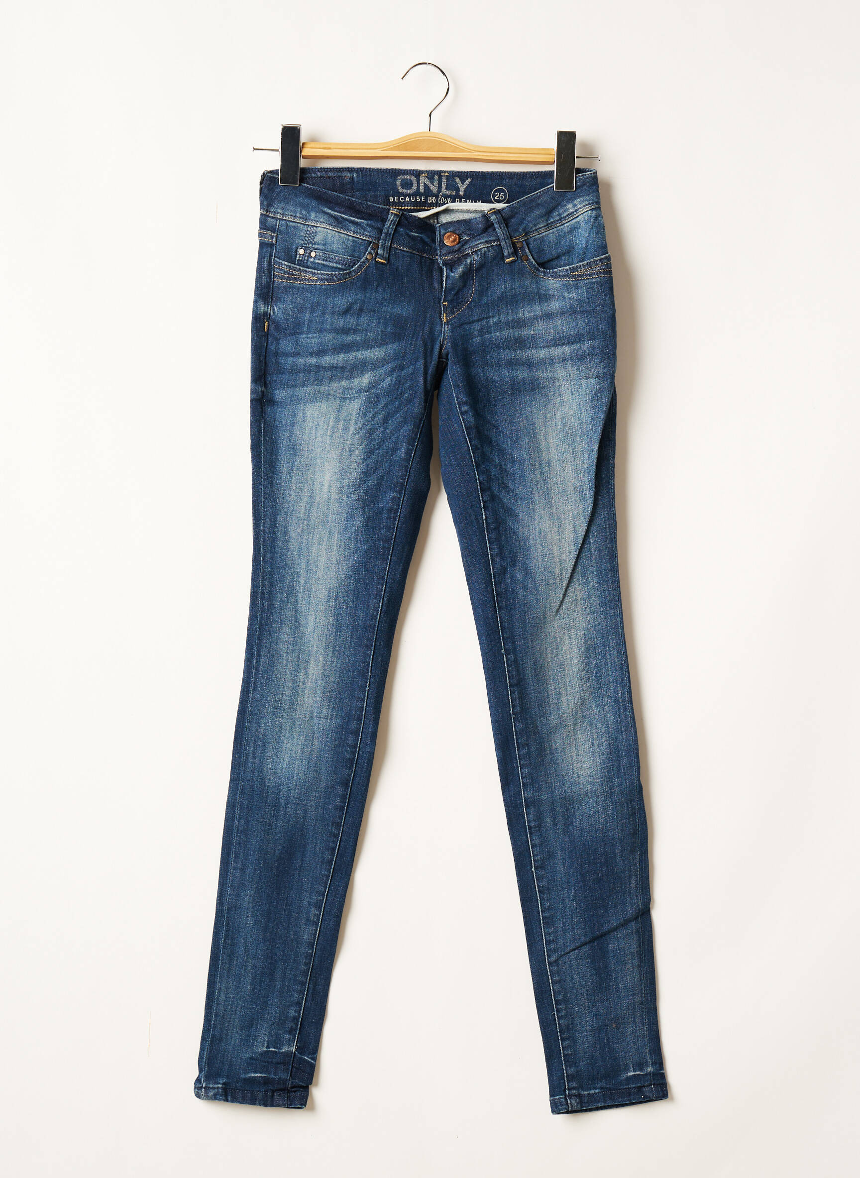 Only Jeans Coupe Slim Femme couleur bleu