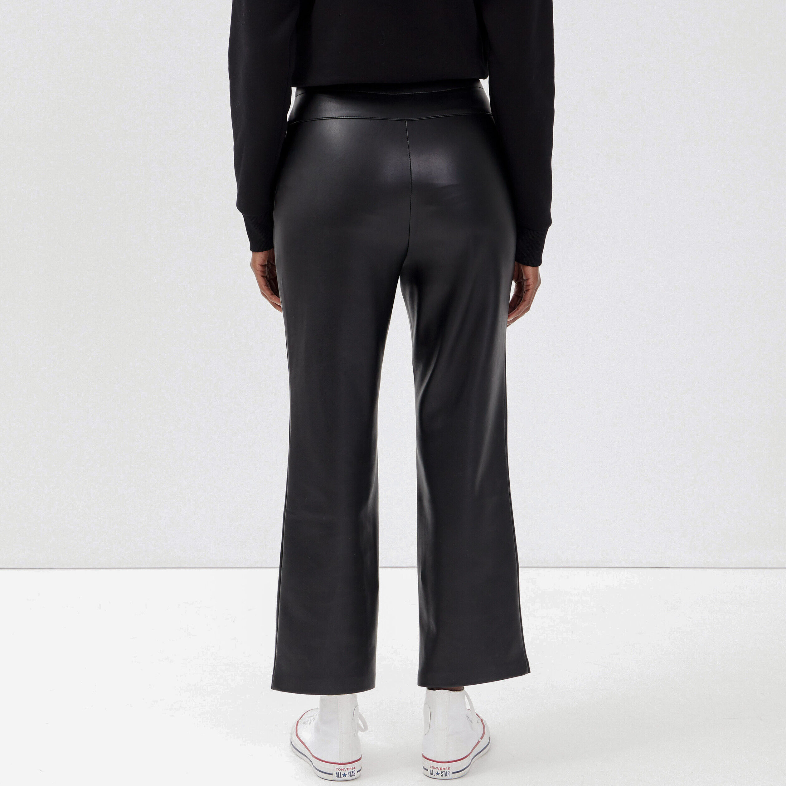 Pantalon regular avec boutons noir femme | Cache Cache
