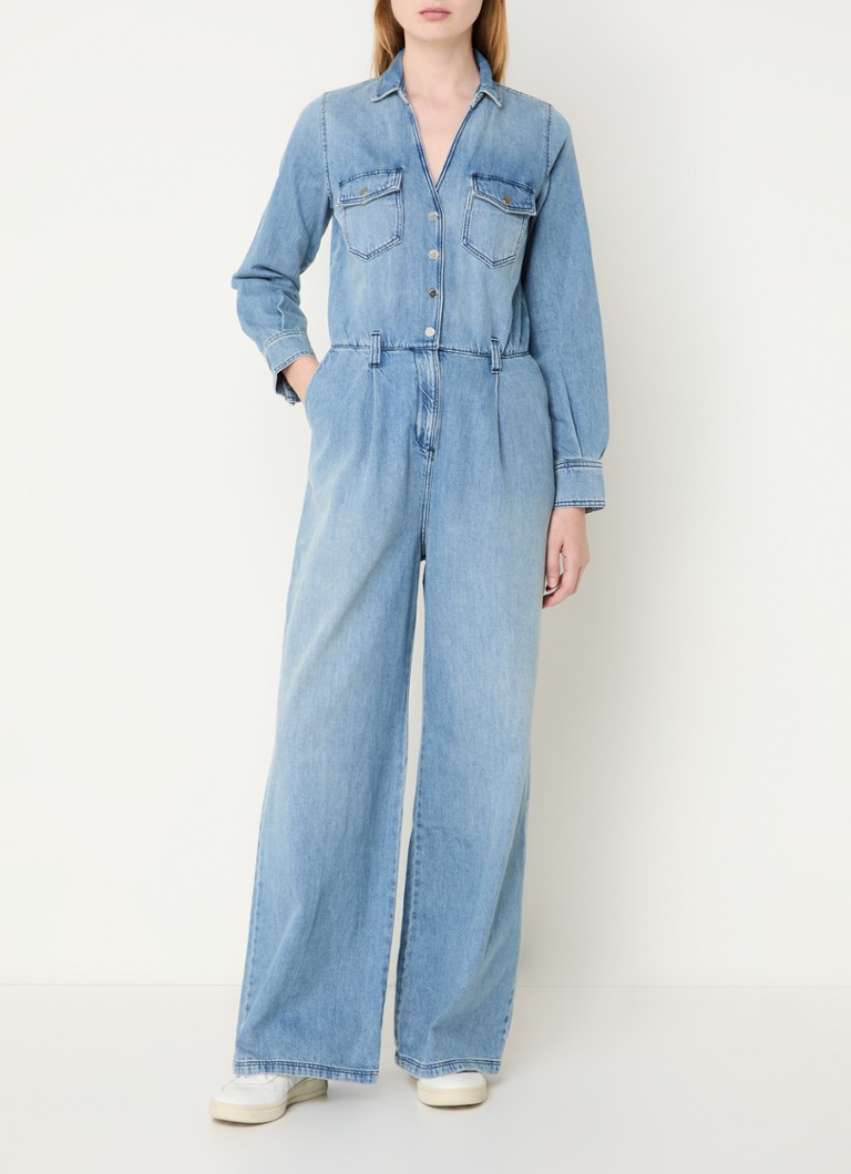 Salopetă din denim Ba&sh cu buzunare laterale