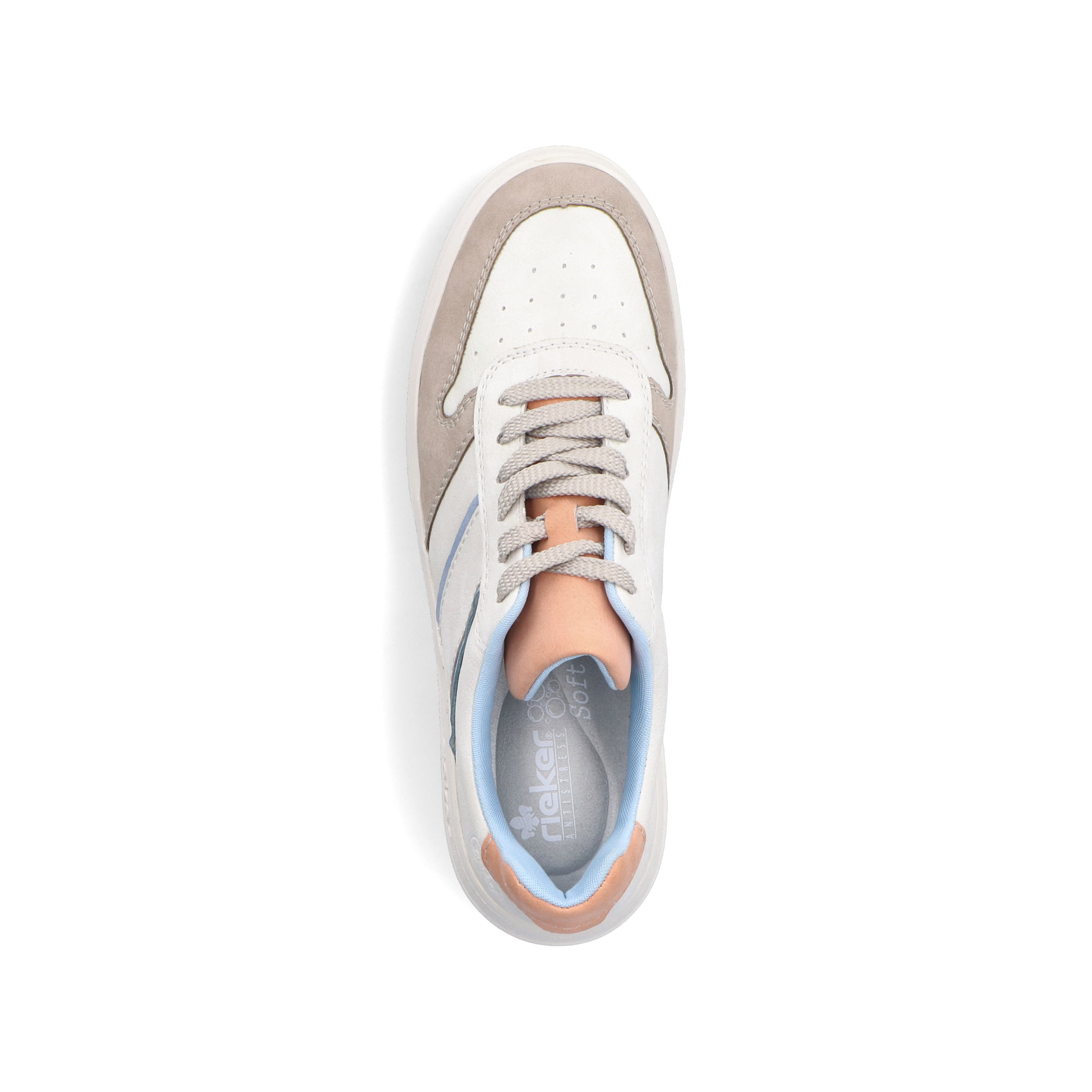 Rieker Damen Sneaker Low schwanenweiss