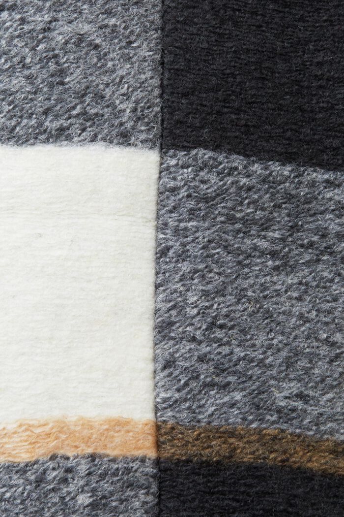 Recycelt: Karierte lange Jacke