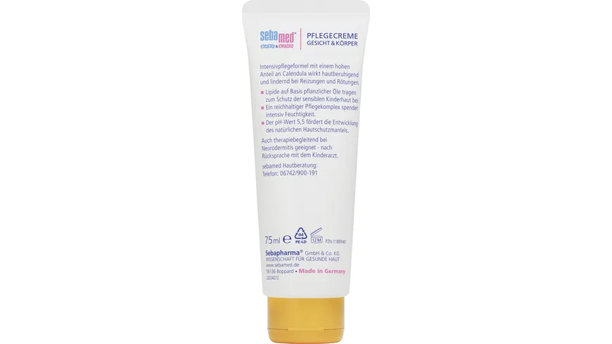 Sebamed Baby & Kind Calendula Pflegecreme 75ml 75 ml