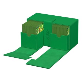 Ultimate Guard Twin Flip`n`Tray 200+ XenoSkin Monocolor - Grün