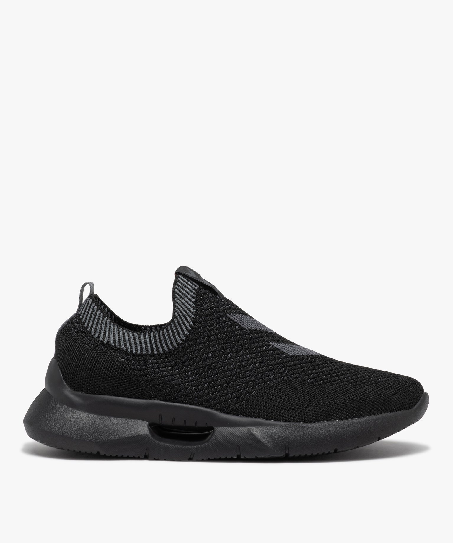 Baskets homme unies en mesh sans lacets - Hummel noir | GEMO