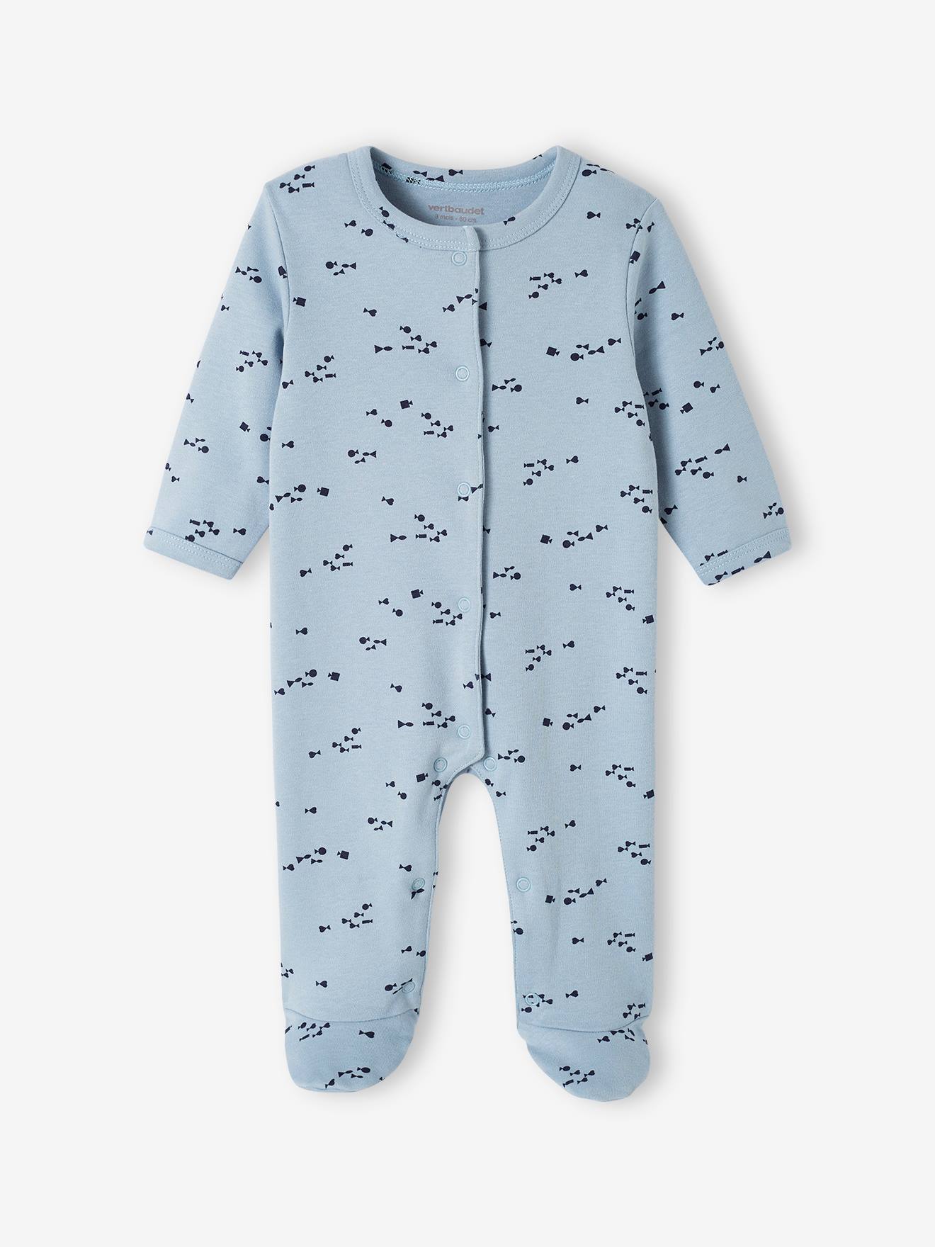 Vertbaudet 3er-Pack Baby Strampler aus Interlock Oeko-Tex - nachtblau