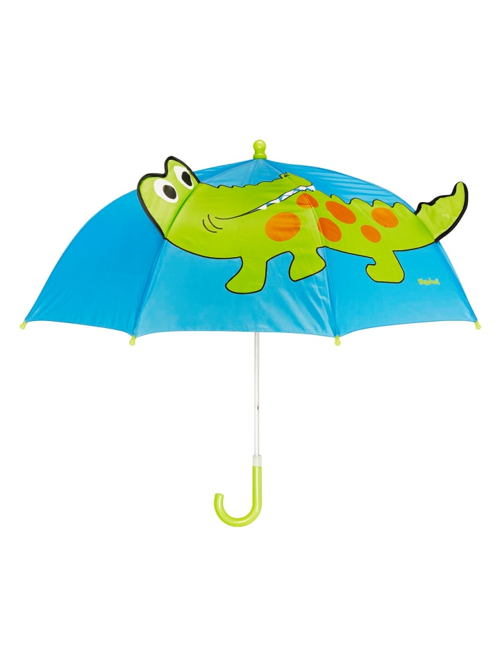 Playshoes Regenschirm Krokodil in Blau/Grün günstig kaufen onesize