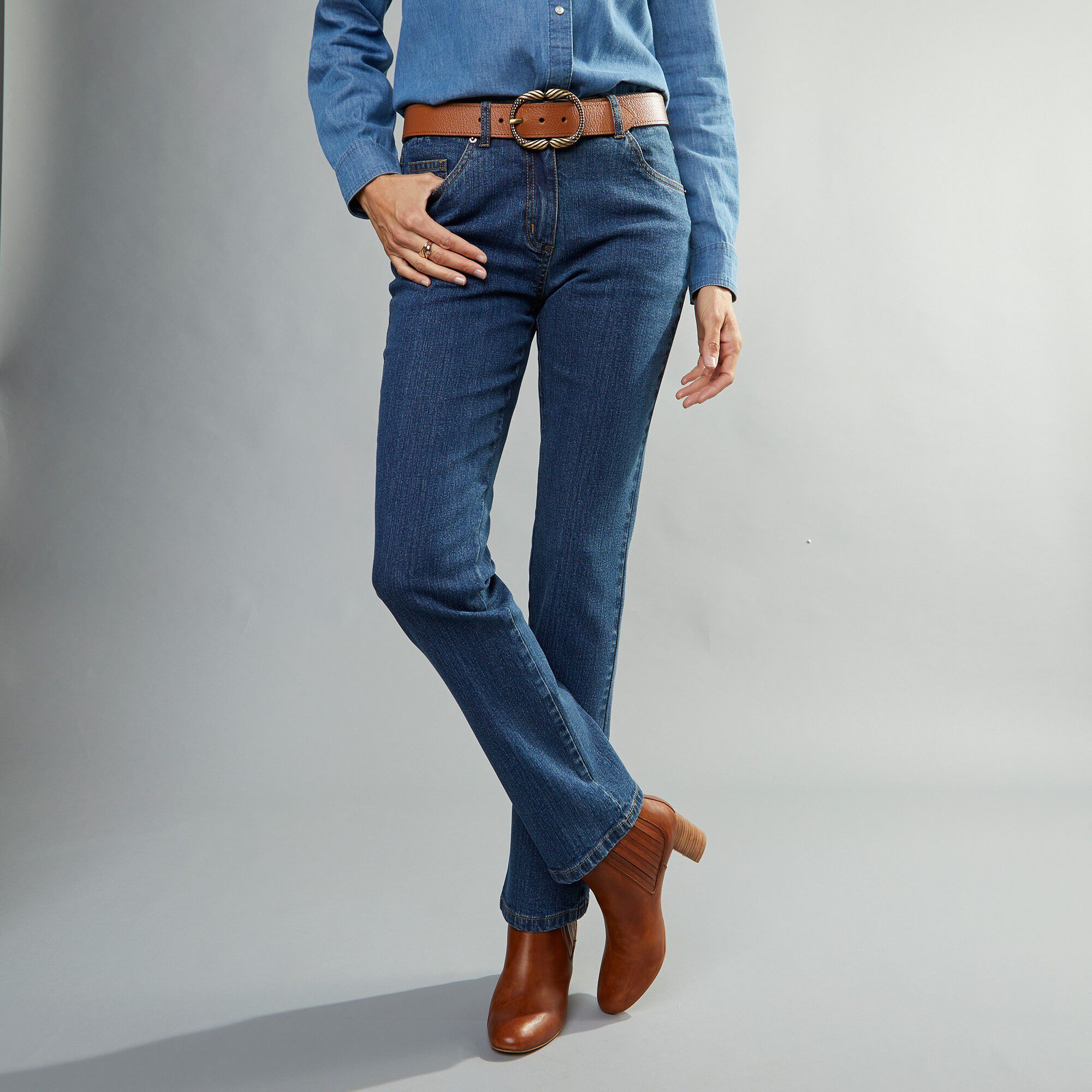 Jean coupe droite stretch