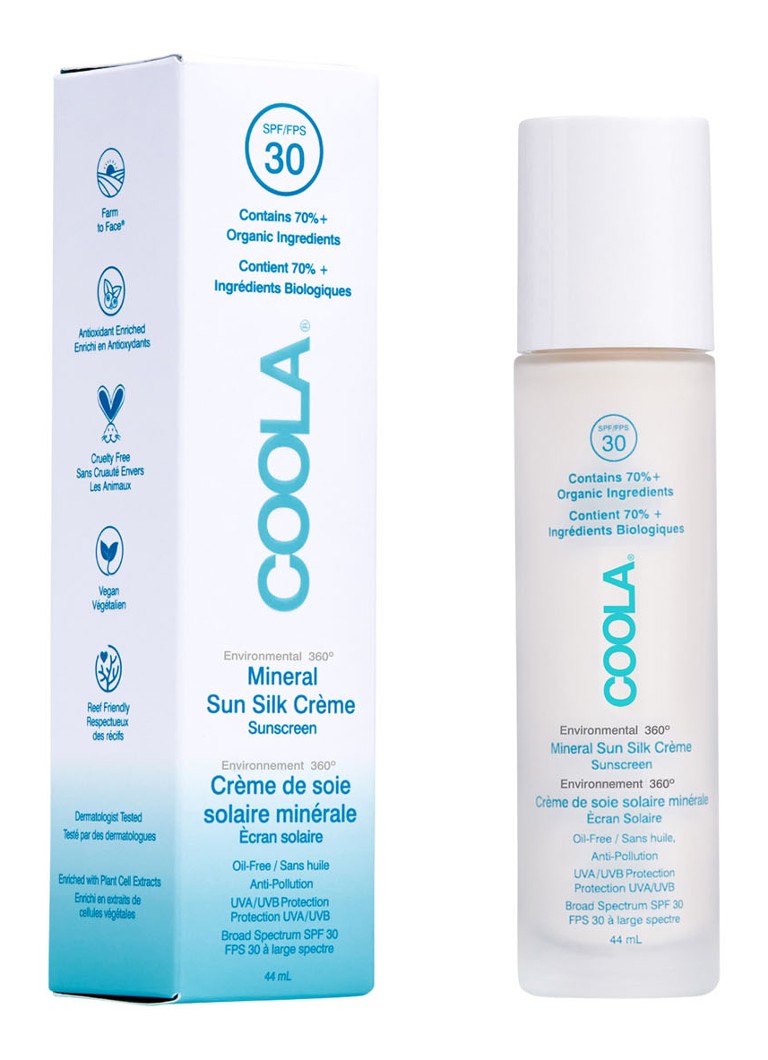 Coola Full Spectrum 360° Mineral Sun Silk Creme Organic Face Sunscreen SPF 30 - sunscreen for the face