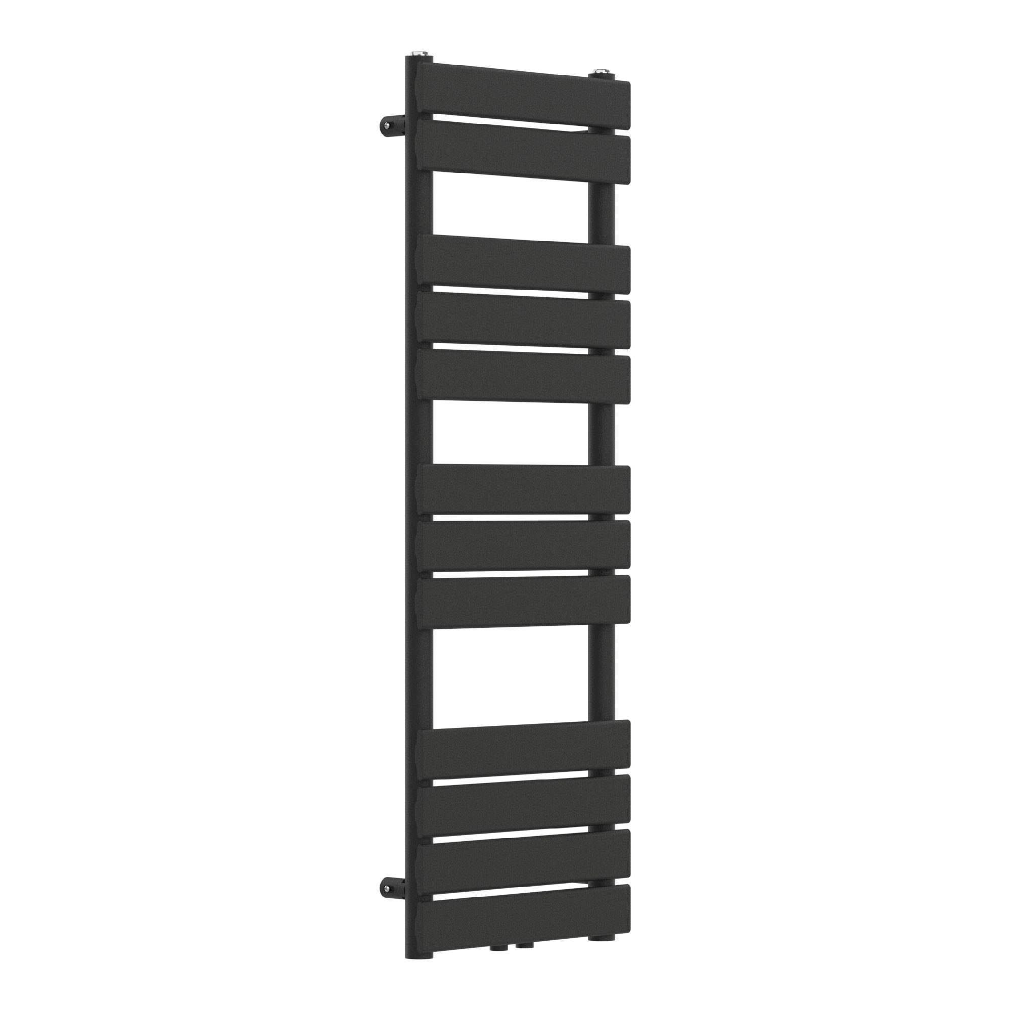 neu.haus Badheizkörper, Voss Handtuchheizkörper mit Lamellen 120x40cm Schwarz