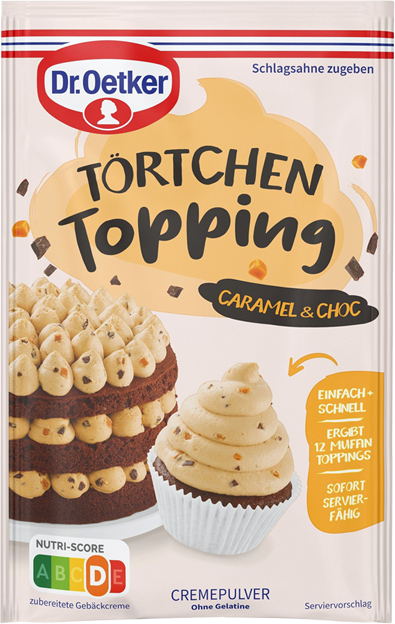 Dr. Oetker Törtchen Topping Caramel & Choc