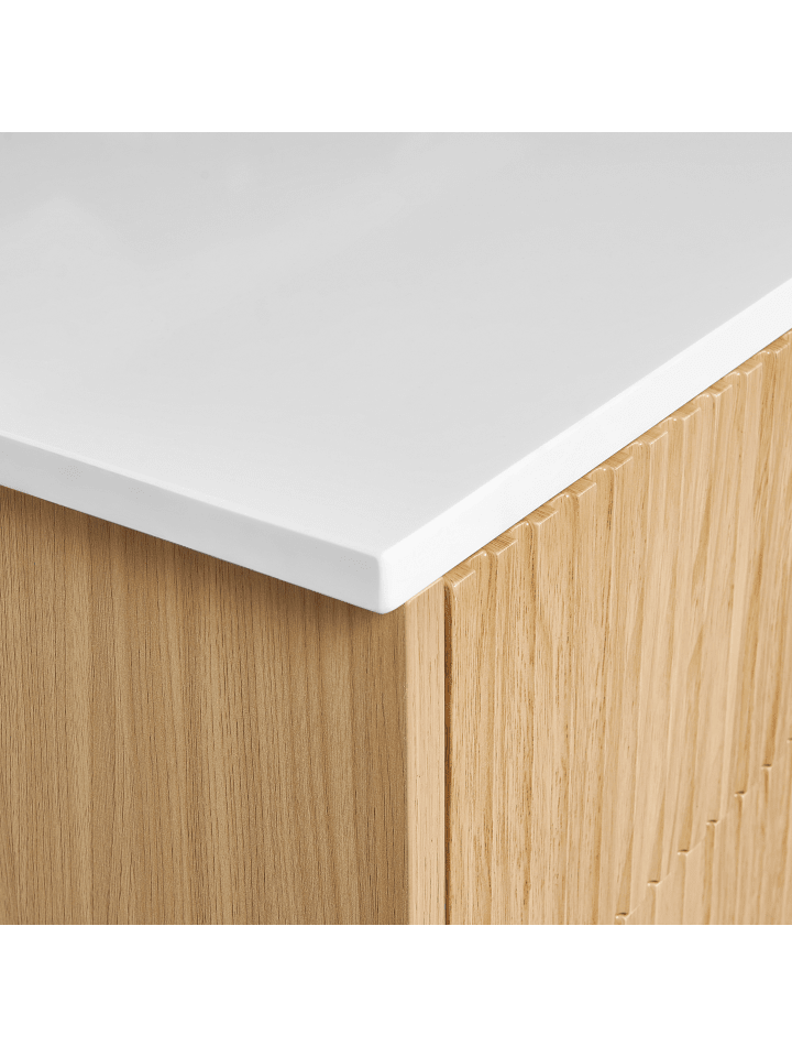 Beliani Badezimmerschrank BEXTI in Heller Holzfarbton/Weiß günstig kaufen onesize