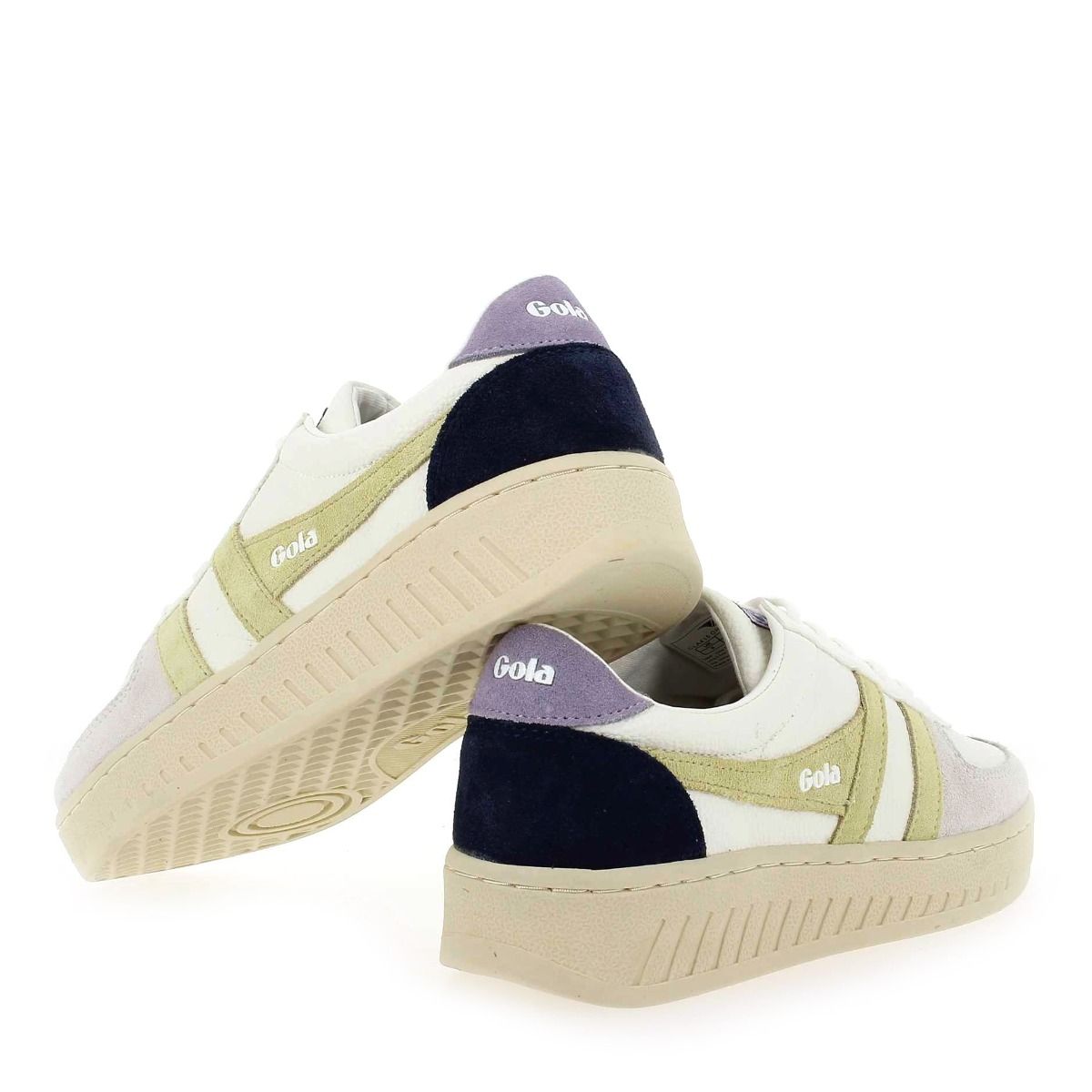 Gola  GRANDSLAM TRIDENT CLA415 - Blanc citron