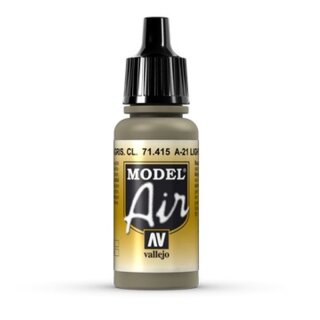 Vallejo Model Air: A-21 Light Greyish Brown 17ml