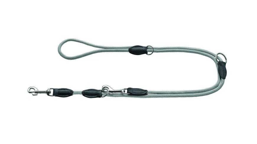 Hunter Verstellbare Führleine Eiby Freestyle grau 8/200 Tau