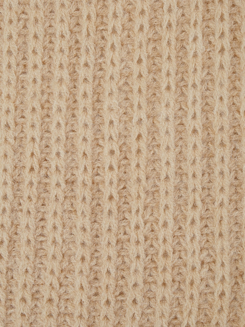 Schal mit Rippenstruktur in beige