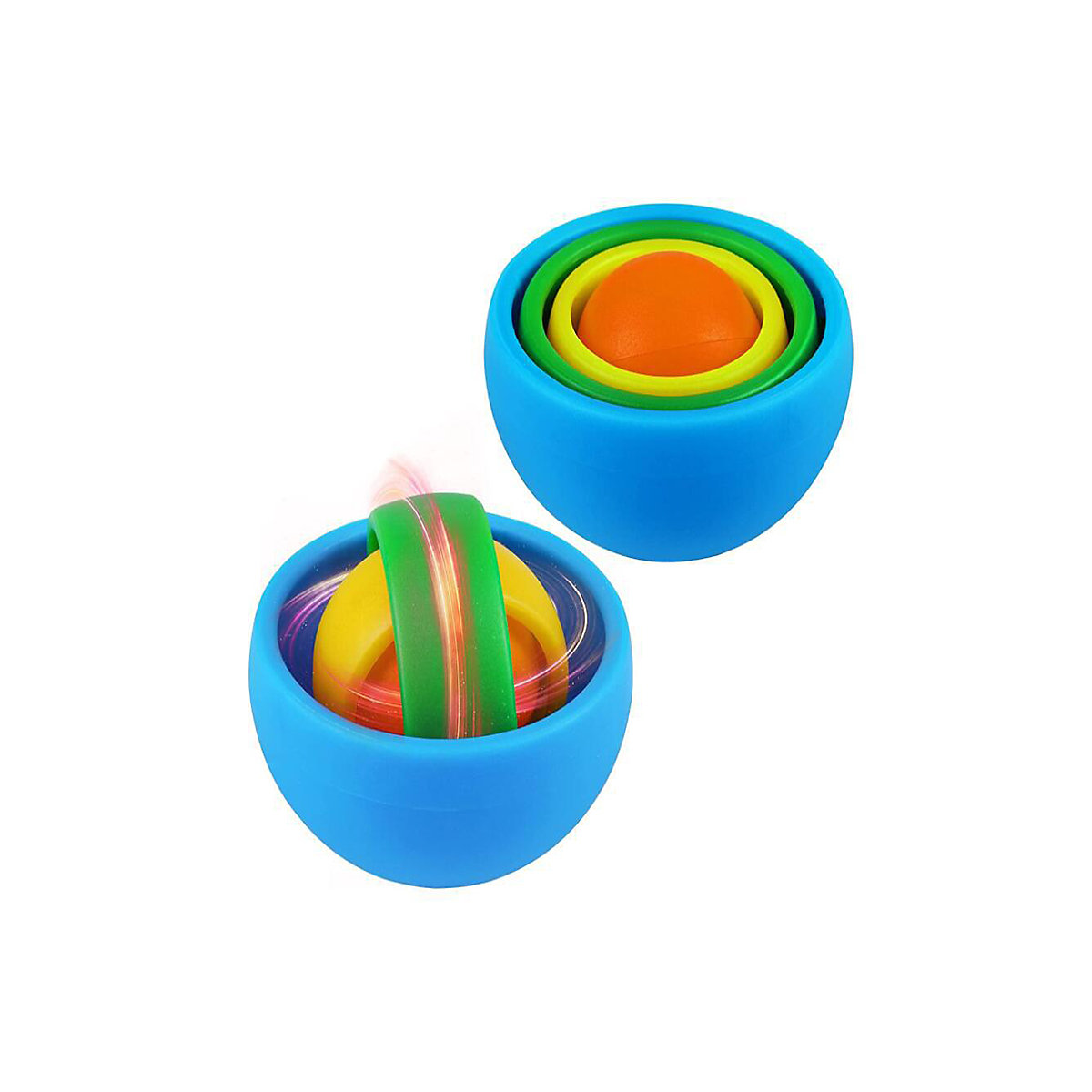 1pc Fingertip Gyro Spin Ball für Kinder 1pc Kreisel Dekompressionsspielzeug für Kinder