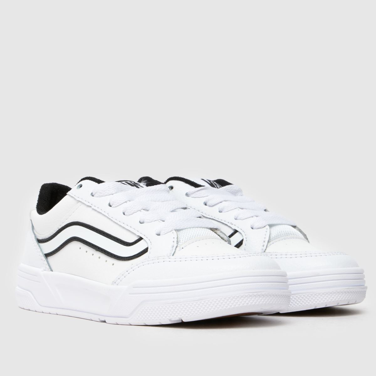 Vans vita och svarta Hylane Junior-sneakers
