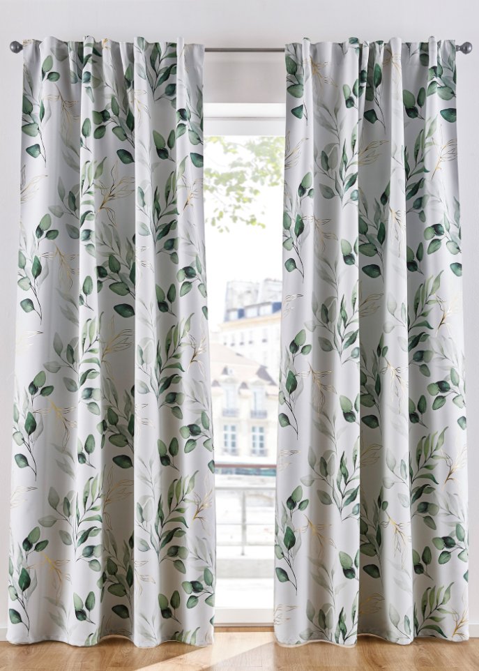 Verdunkelungsvorhang mit recyceltem Polyester (1er Pack)