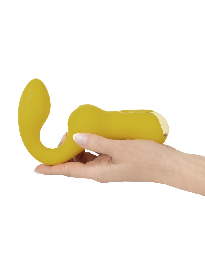 Your new favorite Vibrator Double Vibrator in gelb günstig kaufen 18,5 cm