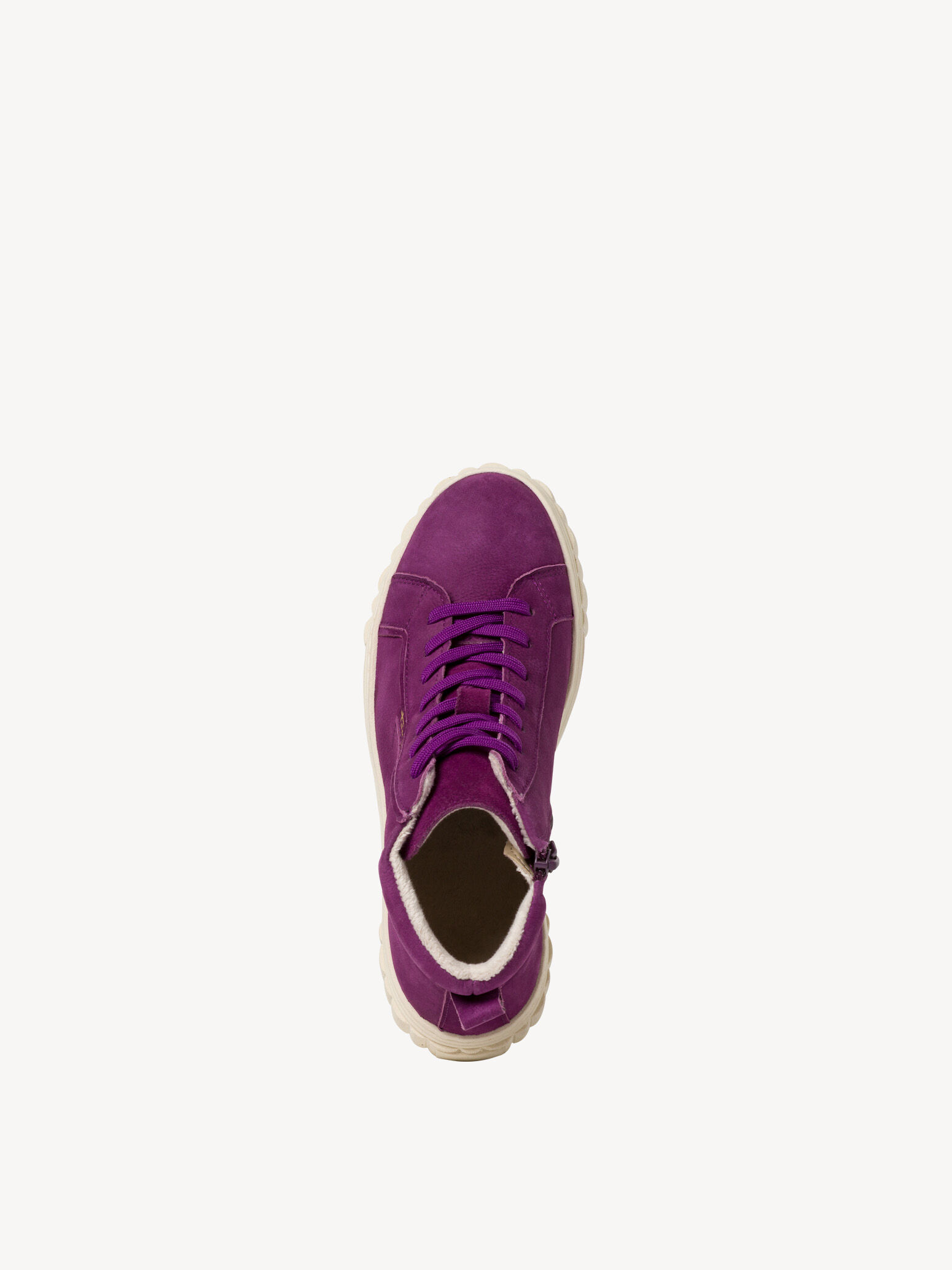 Bottine en cuir - mauve