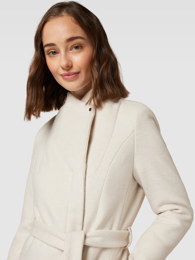 Mantel mit Taillengürtel Modell 'TWODOPE' in offwhite