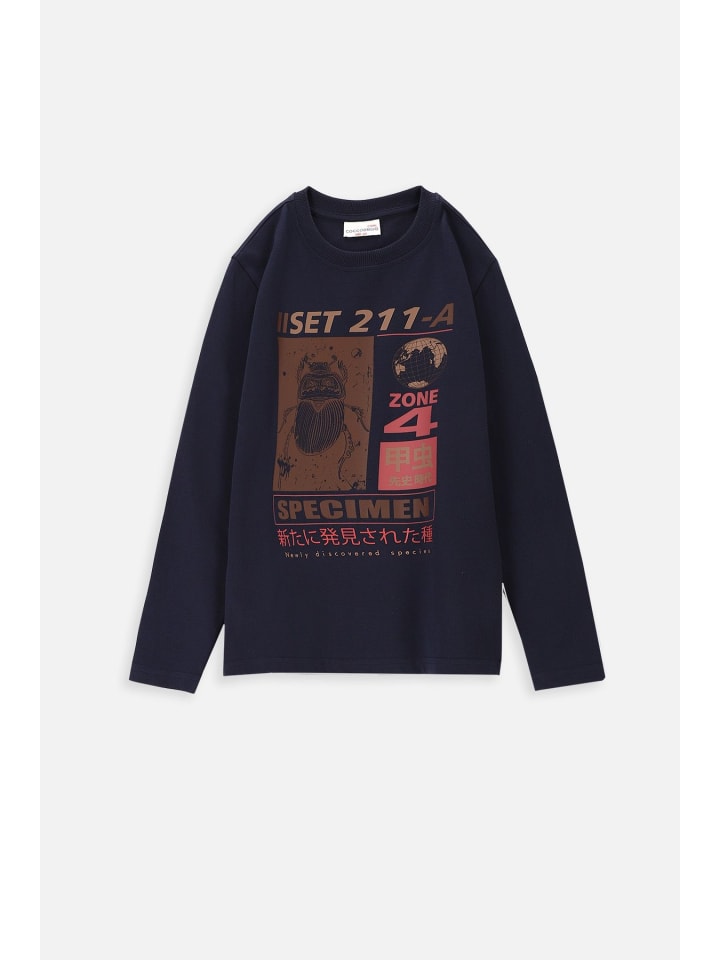 Coccodrillo Langärmeliges T-shirt in dunkelblau günstig kaufen