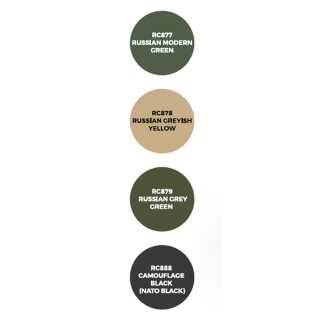 AK Real Colors Paintset - Modern Russian AFV Colors (4x 17ml)