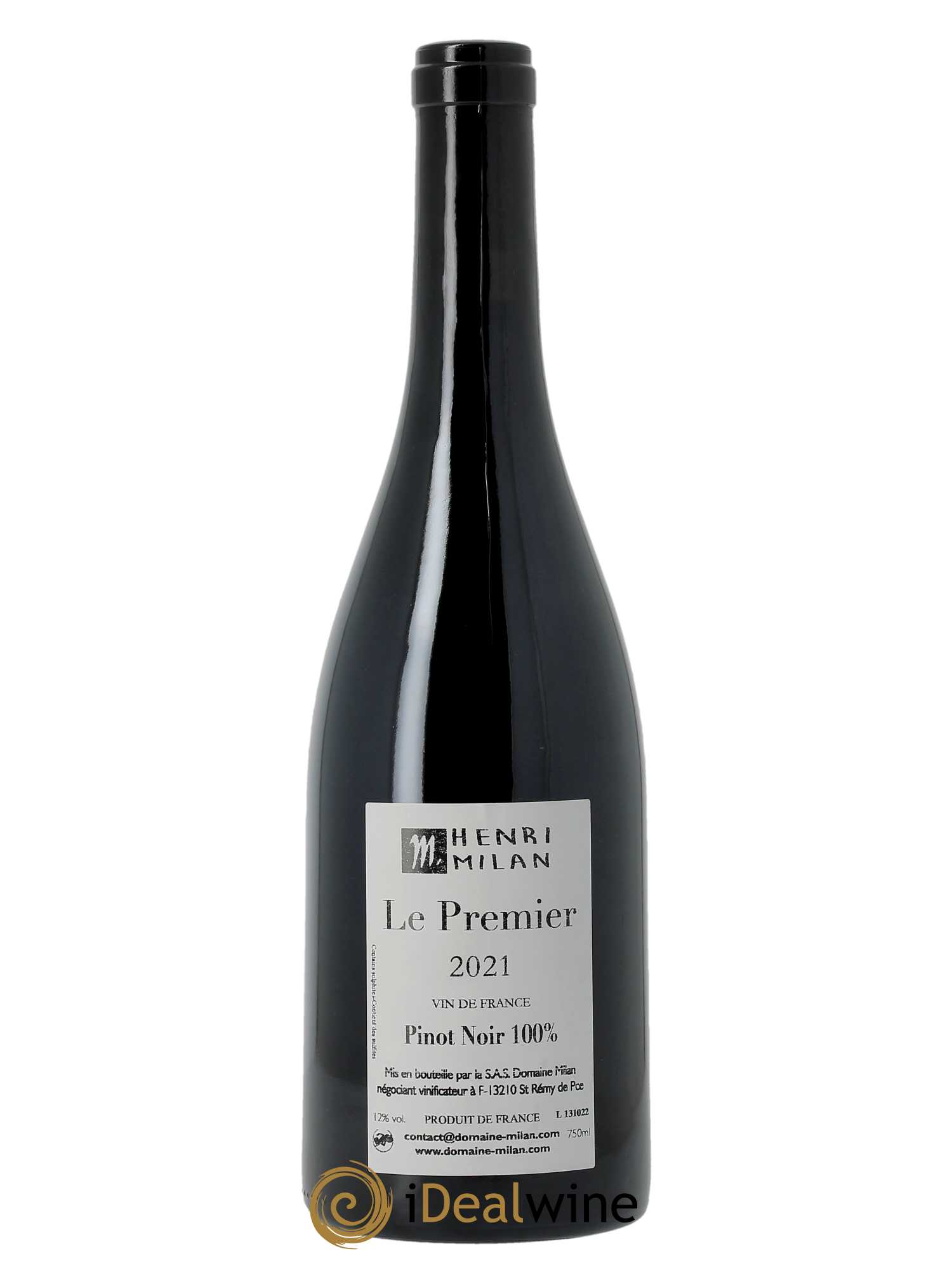 Vin de France Le Premier Henri Milan  2021 - Lot de 1 Bouteille