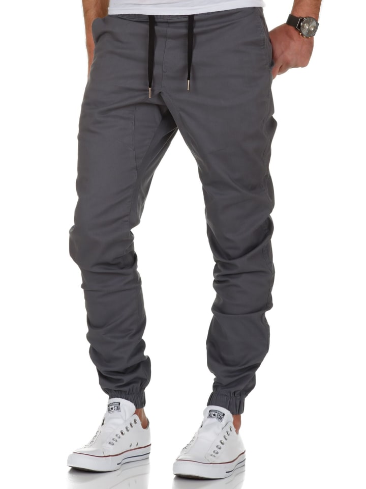 Amaci&Sons Basic Jogger-Chino NEW JERSEY in Dunkelgrau günstig kaufen