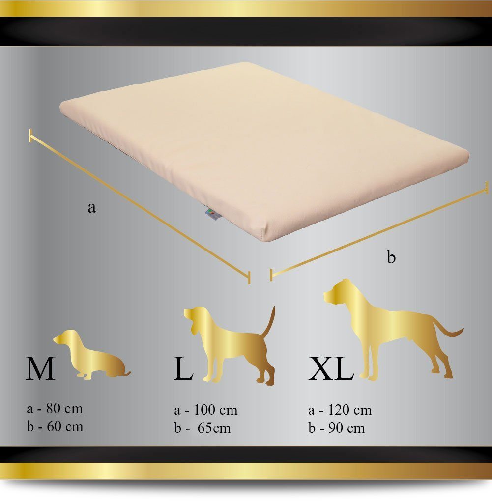 FORTISLINE Hundematte Hundematte Hundebett Kunstleder Capri