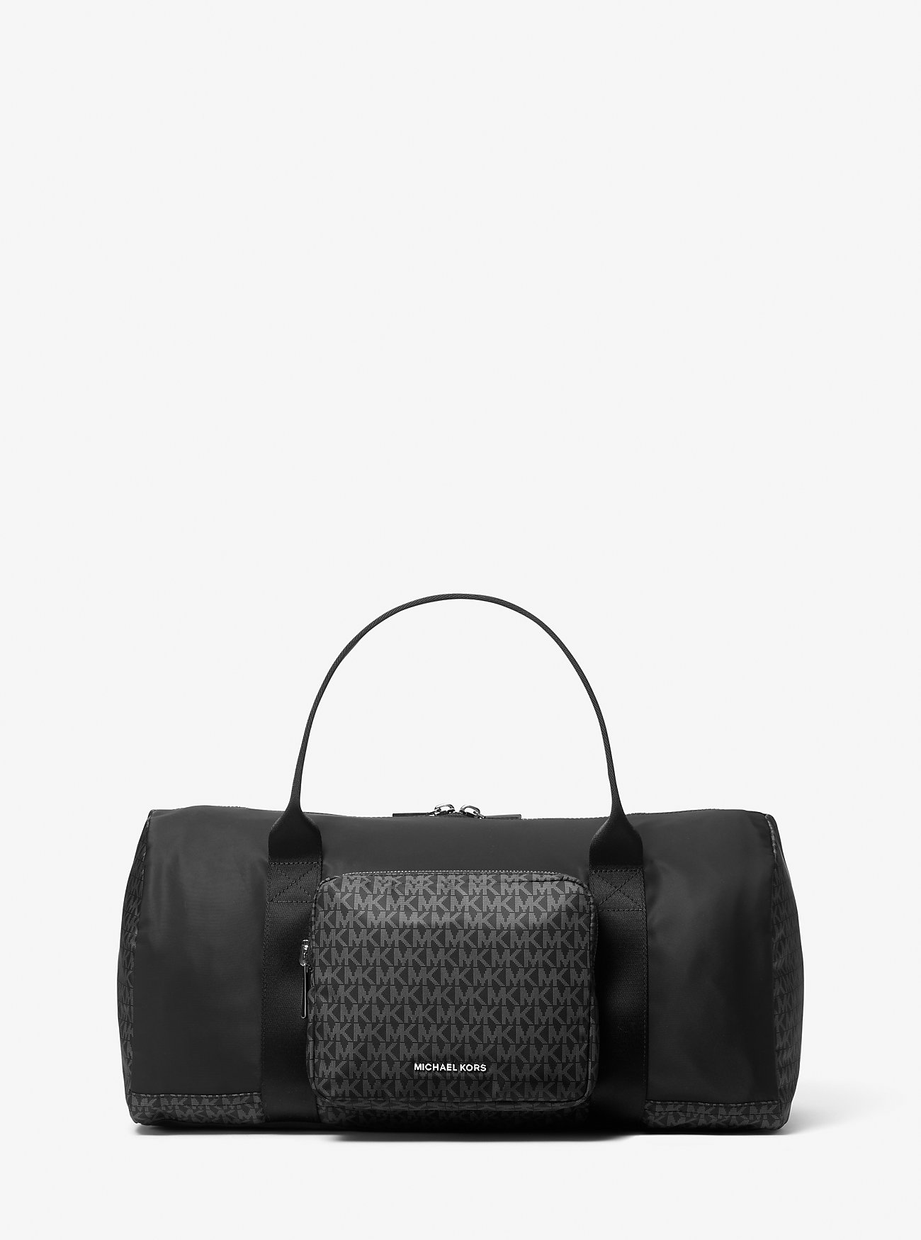 Borsa da weekend Tanner in nylon con logo stampato - NERA