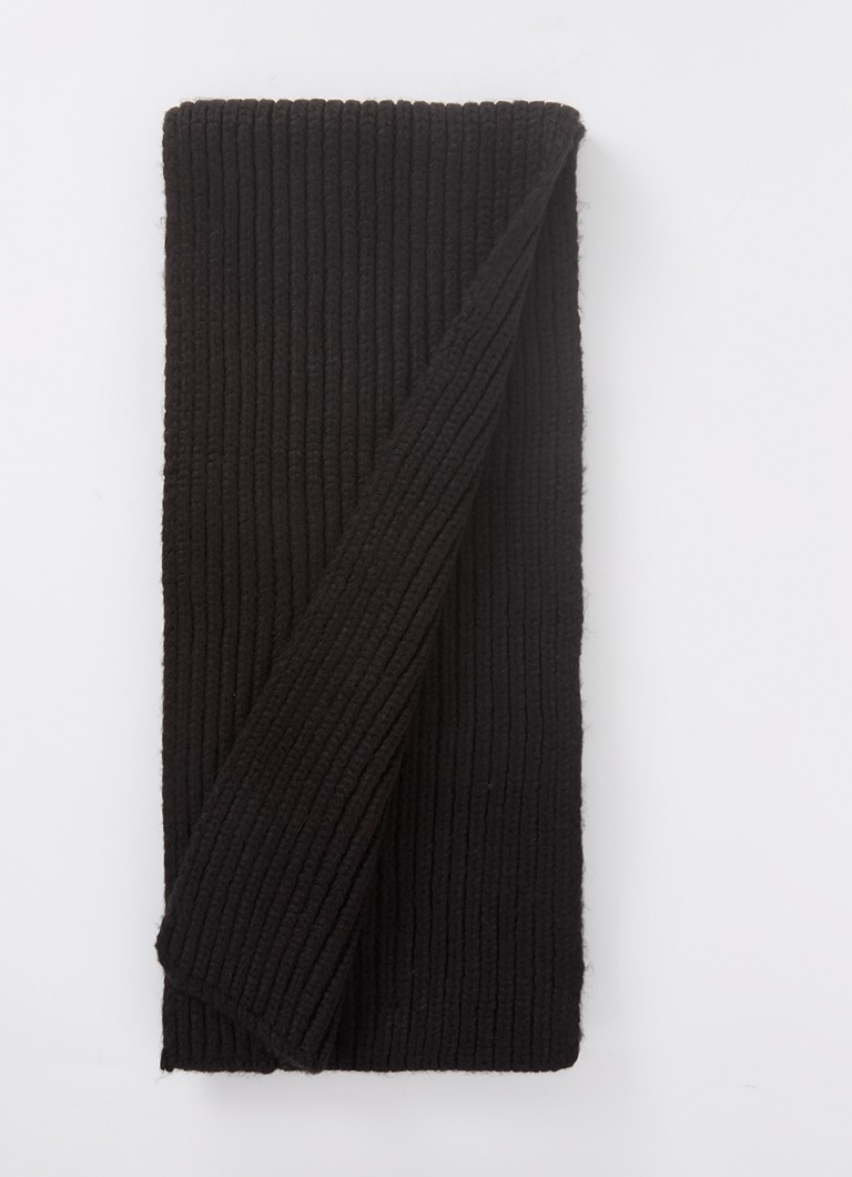 Eșarfă UGG din amestec de lână cu nervuri, 200 x 20 cm
