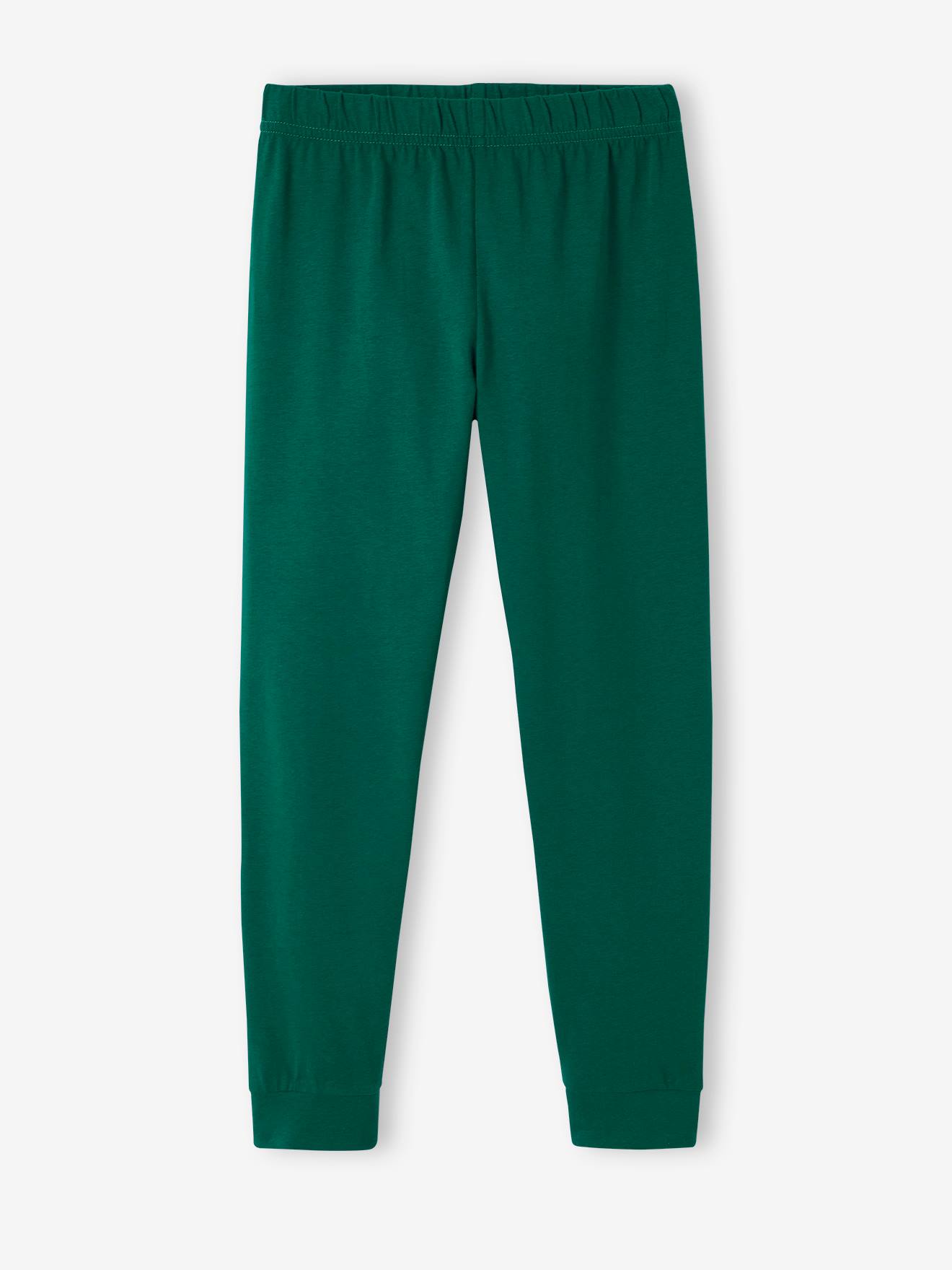Pyjama basketball garçon vert sapin