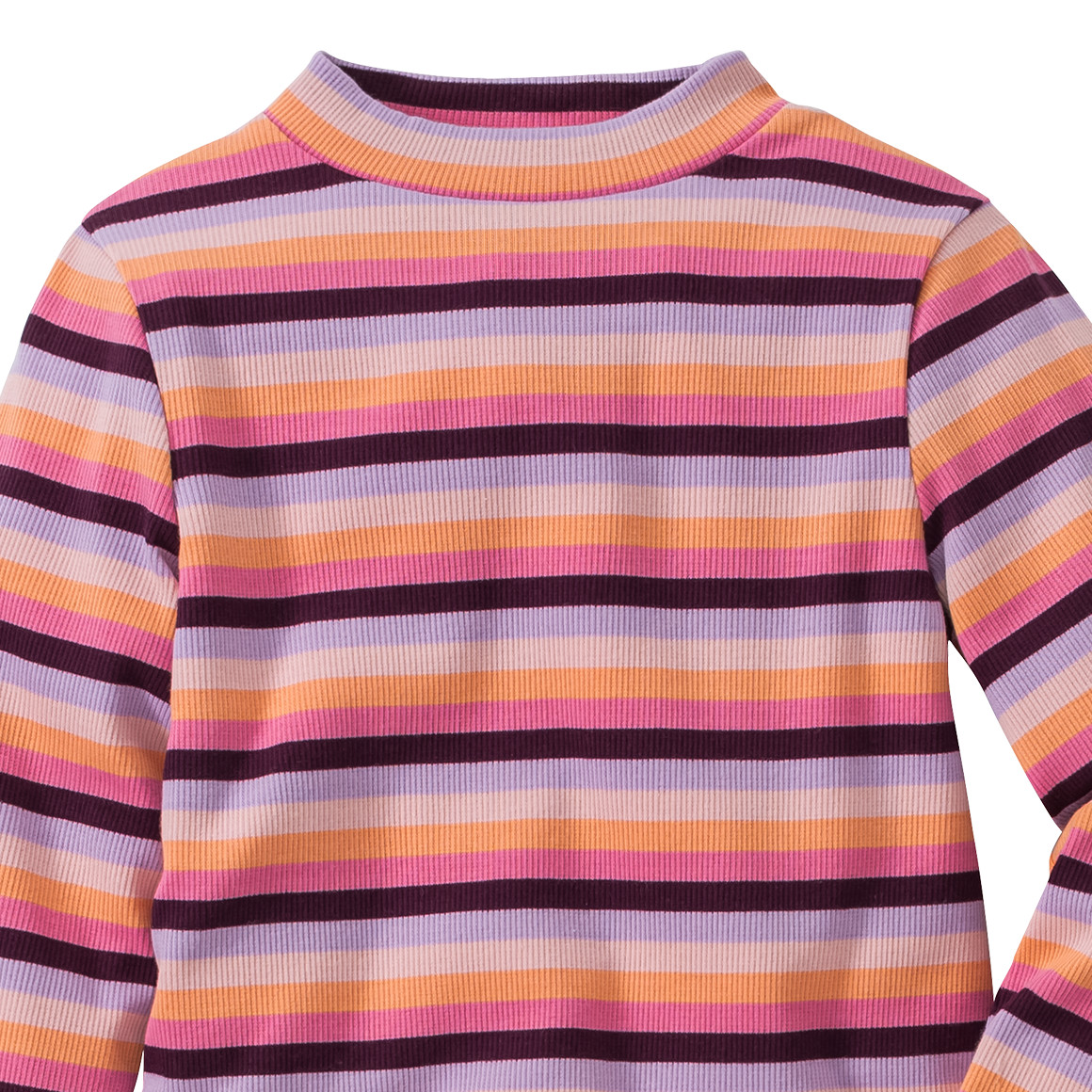 Mädchen Langarmshirt mit Wellenbündchen