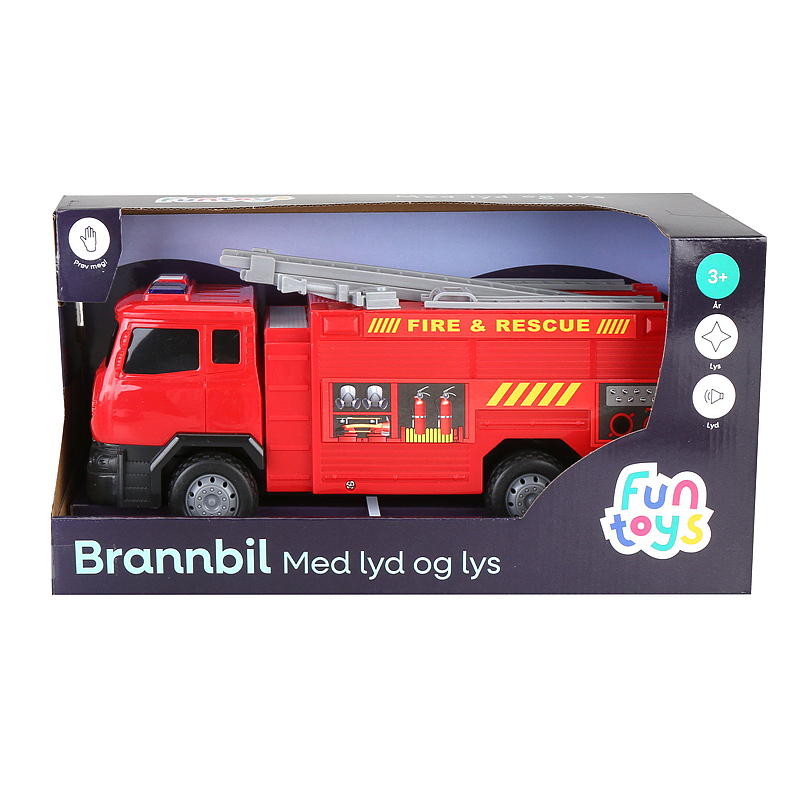 FunToys Brannbil m/lyd og lys
