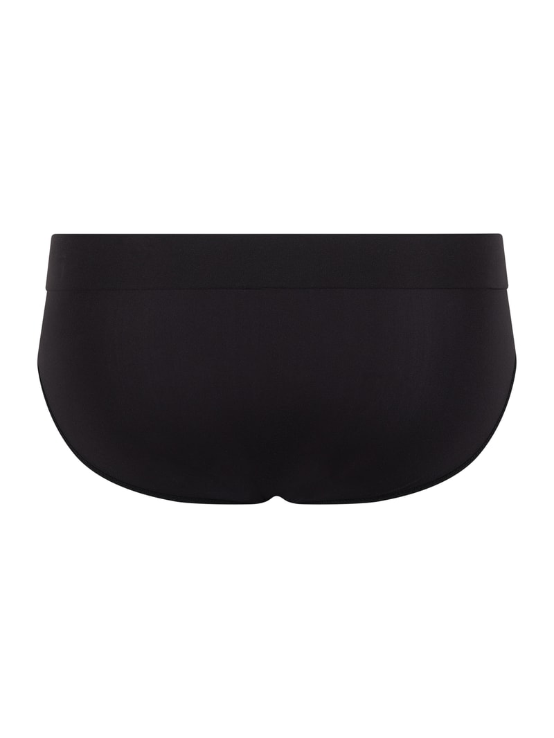 Slip aus Mikrofaser - nahtlos in schwarz