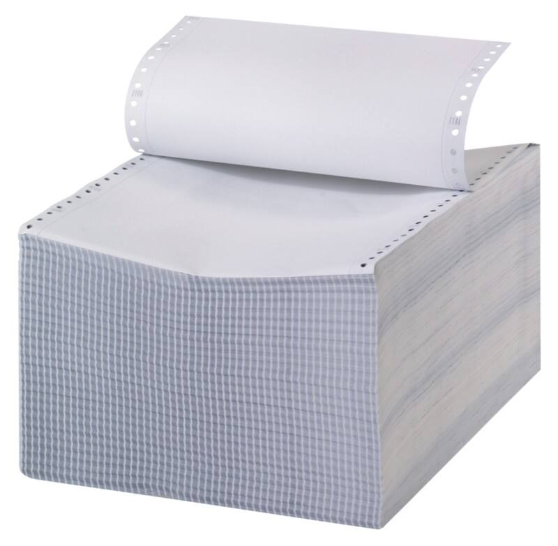 Viking Computer-Endlospapier DIN A4  Perforiert 53 g/m², 56 g/m², 57 g/m² Weiß 600 Blatt
