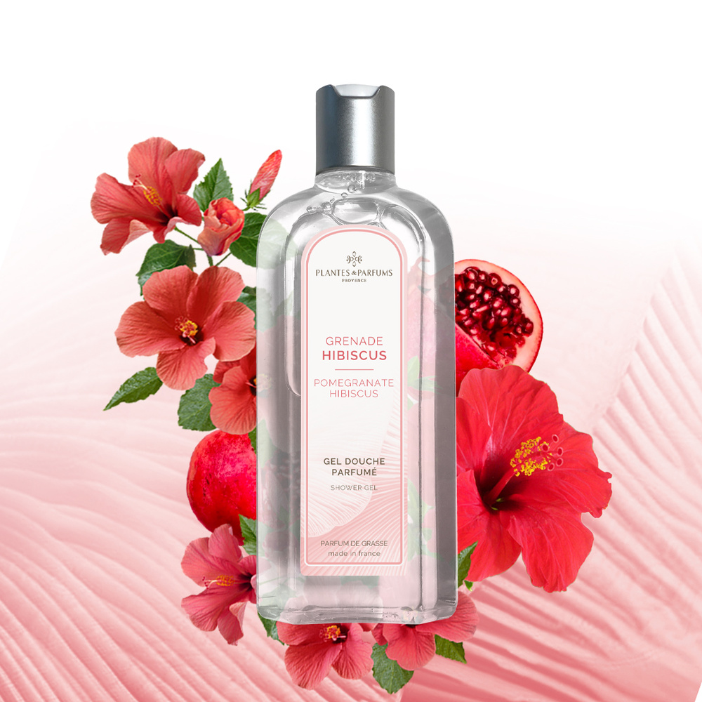 Plantes et Parfums Grenade Hibiscus Gel Douche Parfumé