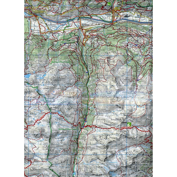 KuF Schweiz Wanderkarte 24 Zermatt / Saas Fee / Grächen / Visp / Simplon 1 : 60 000 - Wanderkarte