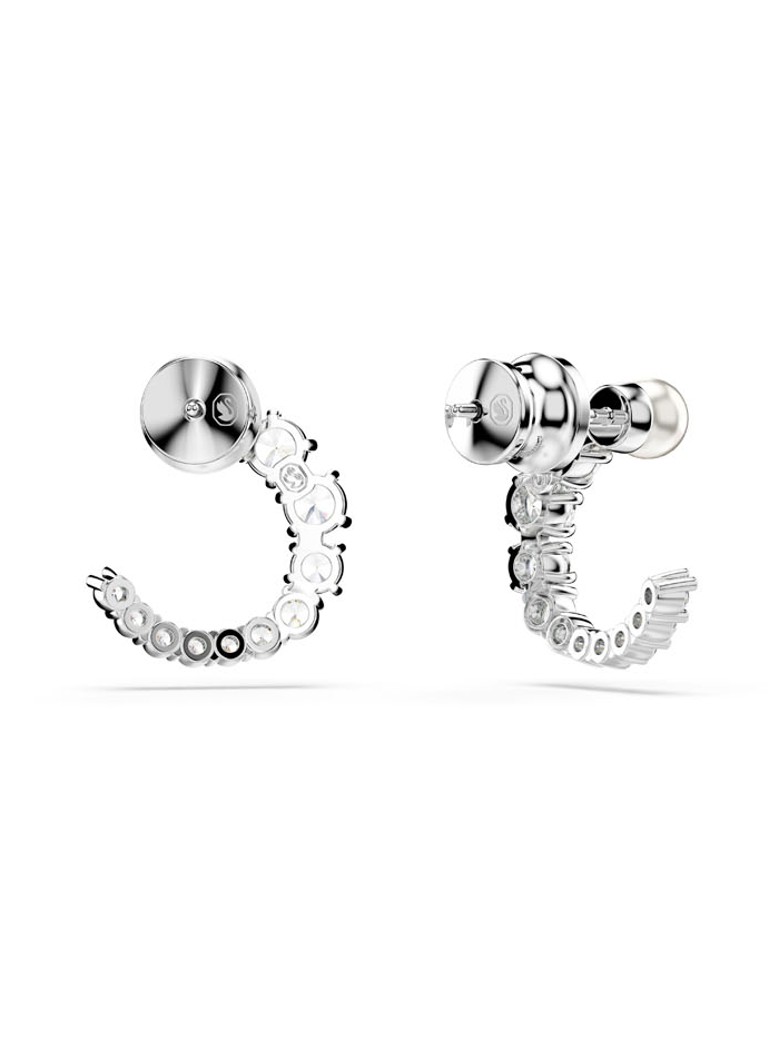 Swarovski Matrix stud earrings with crystal