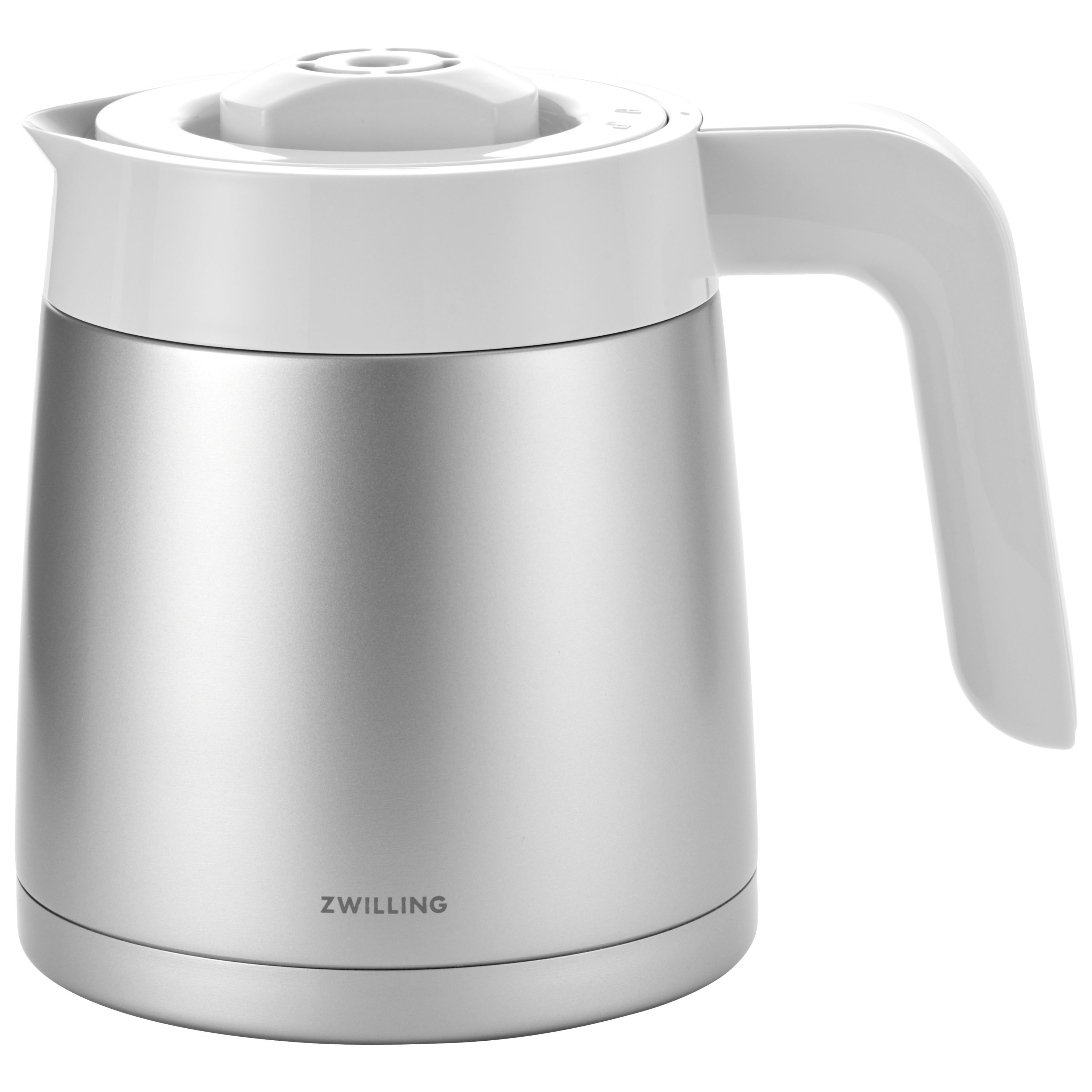 Filterkaffeemaschine, 1,25 l, Silber-Weiß