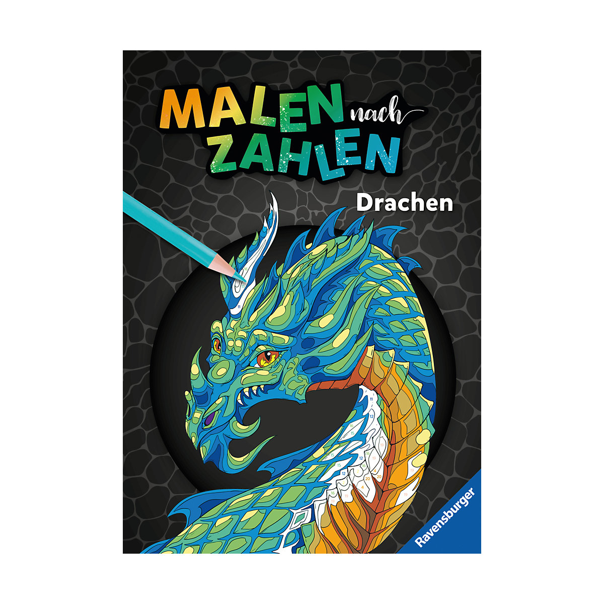 Ravensburger Malen nach Zahlen Drachen - 64 Seiten - 24 Farben - Malbuch mit nummerierten Ausmalfeldern für fortgeschrittene Fans der Reihe